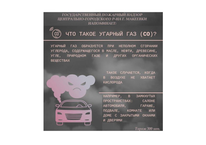 Осторожно – угарный газ! Осторожно – угарный газ!.